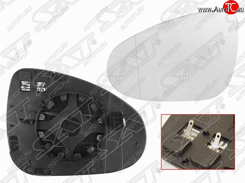 1 559 р. Правый зеркальный элемент зеркала заднего вида SAT (с подогревом)  Volkswagen Touareg  NF (2010-2018) дорестайлинг, рестайлинг  с доставкой в г. Санкт‑Петербург