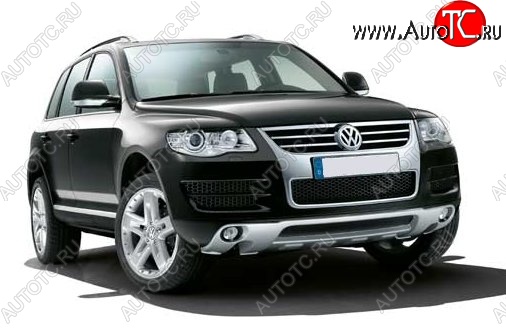 26 999 р. Накладка на передний бампер CT v3 Volkswagen Touareg NF дорестайлинг (2010-2014) (Неокрашенная)  с доставкой в г. Санкт‑Петербург