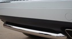 15 999 р. Одинарная защита заднего бампера из трубы диаметром 63 мм Russtal Volkswagen Touareg NF дорестайлинг (2010-2014)  с доставкой в г. Санкт‑Петербург. Увеличить фотографию 3