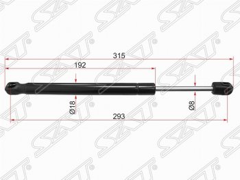 399 р. Газовый упор капота SAT Volvo S60 FS седан дорестайлинг (2010-2013)  с доставкой в г. Санкт‑Петербург. Увеличить фотографию 1