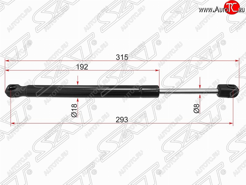 399 р. Газовый упор капота SAT Volvo S60 FS седан дорестайлинг (2010-2013)  с доставкой в г. Санкт‑Петербург