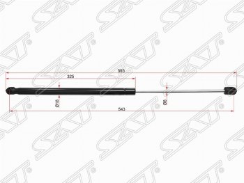 499 р. Газовый упор крышки багажника SAT  Volvo S60  FS седан (2010-2013) дорестайлинг  с доставкой в г. Санкт‑Петербург. Увеличить фотографию 1