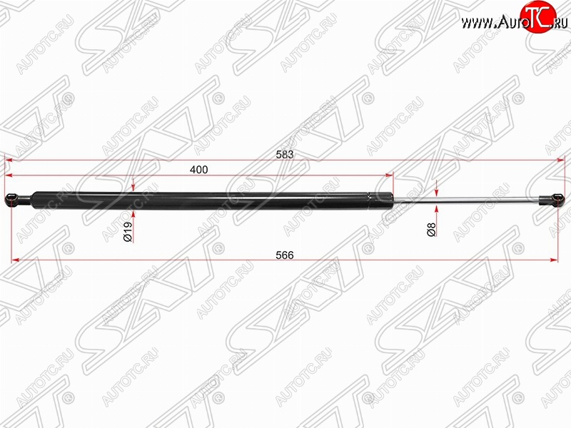 799 р. Газовый упор крышки багажника SAT  Volvo XC60 (2008-2022)  дорестайлинг,  рестайлинг  с доставкой в г. Санкт‑Петербург