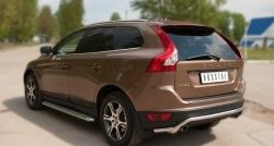 16 899 р. Защита заднего бампера из фигурной трубы диаметром 42 мм SLITKOFF  Volvo XC60 (2008-2013)  дорестайлинг  с доставкой в г. Санкт‑Петербург. Увеличить фотографию 4