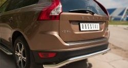 17 749 р. Защита заднего бампера (Ø63 мм волна, нержавейка) SLITKOFF Volvo XC60  дорестайлинг (2008-2013)  с доставкой в г. Санкт‑Петербург. Увеличить фотографию 6