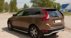 17 749 р. Защита заднего бампера (Ø63 мм волна, нержавейка) SLITKOFF Volvo XC60  дорестайлинг (2008-2013)  с доставкой в г. Санкт‑Петербург. Увеличить фотографию 8